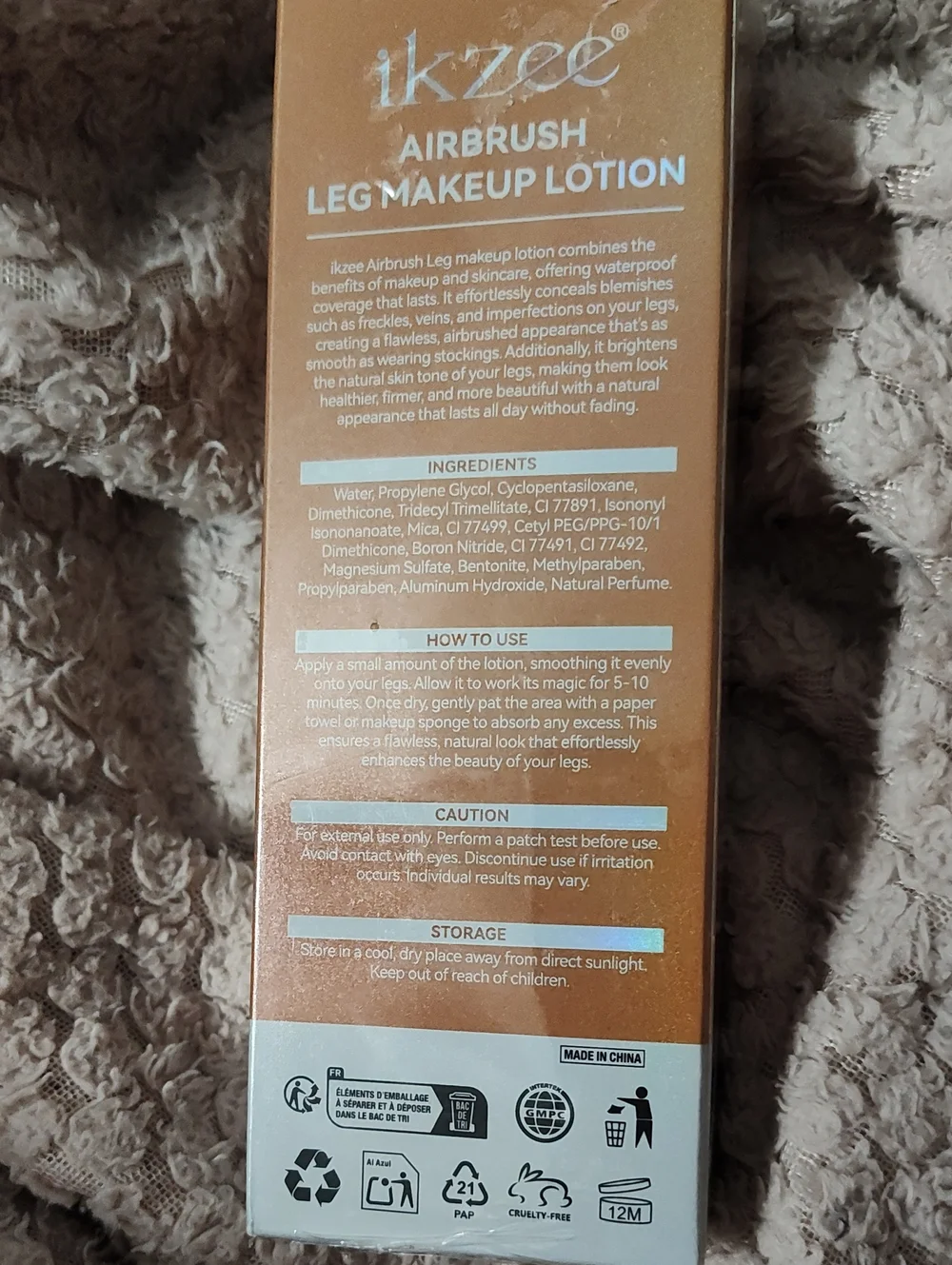 Ikzee Airbrush Leg Makeup Lotion - Tan